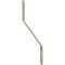 Ekena Millwork Premium Z-Brackets for Barn Door Track (set of 2), White Bronze GB6001TZWZ - alternate 5